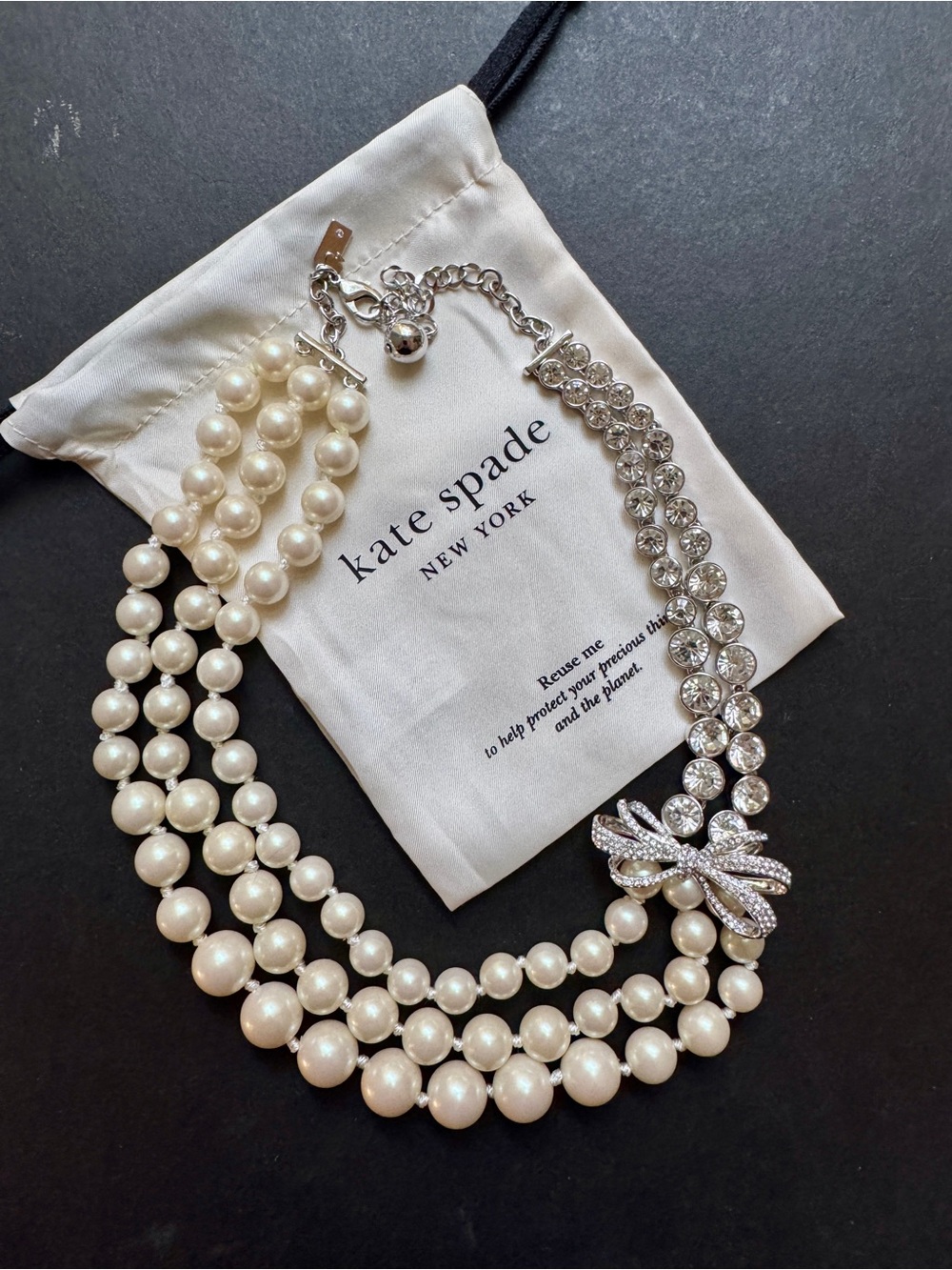 KATE SPADE Pearly Glow statement necklace - Picture 1 of 9